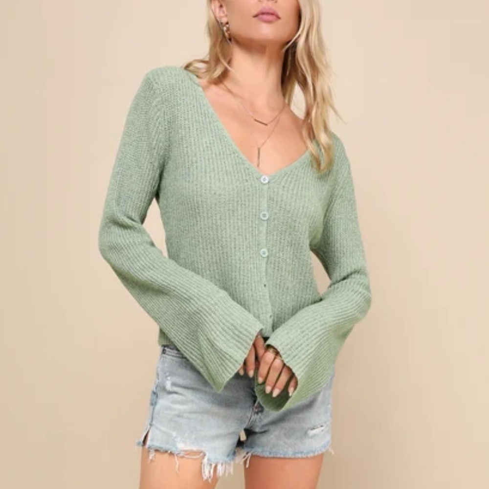 Lulus Green Sweater